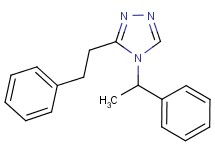 4-(1-phenylethyl)-3-(2-phenylethyl)-4H-1,2,4-triazole