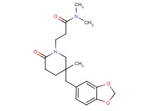 3-[5-(1,3-benzodioxol-5-ylmethyl)-5-methyl-2-oxopiperidin-1-yl]-N,N-dimethylpropanamide