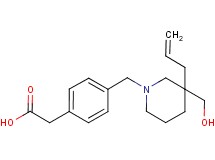 (4-{[3-allyl-3-(hydroxymethyl)-1-piperidinyl]methyl}phenyl)acetic acid