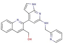 (2-{6-[(pyridin-2-ylmethyl)amino]-1H-pyrrolo[2,3-b]pyridin-4-yl}quinolin-3-yl)methanol