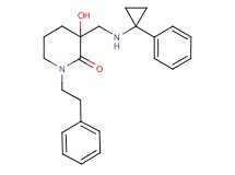 3-hydroxy-3-{[(1-phenylcyclopropyl)amino]methyl}-1-(2-phenylethyl)-2-piperidinone