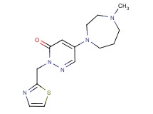 5-(4-methyl-1,4-diazepan-1-yl)-2-(1,3-thiazol-2-ylmethyl)pyridazin-3(2H)-one