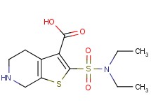 2-[(diethylamino)sulfonyl]-4,5,6,7-tetrahydrothieno[2,3-c]pyridine-3-carboxylic acid