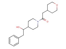 2-phenyl-1-[1-(tetrahydro-2H-pyran-4-ylacetyl)-4-piperidinyl]ethanol