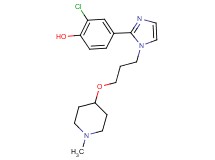 2-chloro-4-(1-{3-[(1-methylpiperidin-4-yl)oxy]propyl}-1H-imidazol-2-yl)phenol