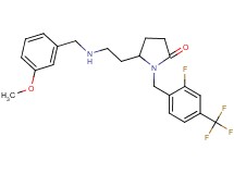 1-[2-fluoro-4-(trifluoromethyl)benzyl]-5-{2-[(3-methoxybenzyl)amino]ethyl}-2-pyrrolidinone