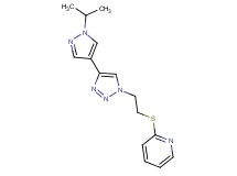 2-({2-[4-(1-isopropyl-1H-pyrazol-4-yl)-1H-1,2,3-triazol-1-yl]ethyl}thio)pyridine