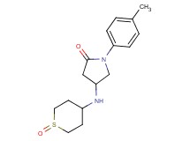 1-(4-methylphenyl)-4-[(1-oxidotetrahydro-2H-thiopyran-4-yl)amino]pyrrolidin-2-one