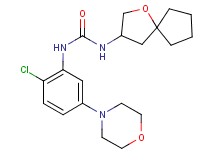 N-(2-chloro-5-morpholin-4-ylphenyl)-N'-1-oxaspiro[4.4]non-3-ylurea