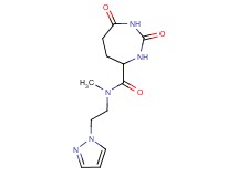 N-methyl-2,7-dioxo-N-[2-(1H-pyrazol-1-yl)ethyl]-1,3-diazepane-4-carboxamide
