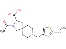 2-acetyl-8-{[2-(methylamino)-1,3-thiazol-4-yl]methyl}-2,8-diazaspiro[4.5]decane-3-carboxylic acid