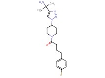 [1-(1-{1-[4-(4-fluorophenyl)butanoyl]-4-piperidinyl}-1H-1,2,3-triazol-4-yl)-1-methylethyl]amine trifluoroacetate