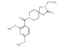 8-[(2,6-dimethoxy-3-pyridinyl)carbonyl]-2-ethyl-2,8-diazaspiro[4.5]decan-3-one