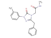 2-[3-benzyl-1-(3-methylphenyl)-5-oxo-1,5-dihydro-4H-1,2,4-triazol-4-yl]-N-methylacetamide