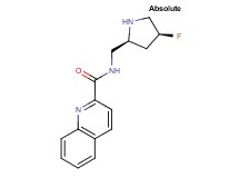 N-{[(2S,4S)-4-fluoro-2-pyrrolidinyl]methyl}-2-quinolinecarboxamide hydrochloride
