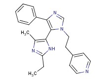 2-ethyl-5-methyl-5'-phenyl-3'-(2-pyridin-4-ylethyl)-3H,3'H-4,4'-biimidazole