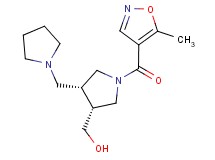 [(3R*,4R*)-1-[(5-methylisoxazol-4-yl)carbonyl]-4-(pyrrolidin-1-ylmethyl)pyrrolidin-3-yl]methanol