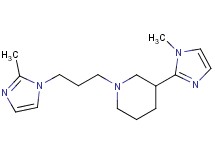 3-(1-methyl-1H-imidazol-2-yl)-1-[3-(2-methyl-1H-imidazol-1-yl)propyl]piperidine