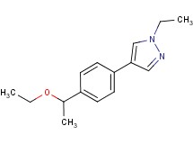 4-[4-(1-ethoxyethyl)phenyl]-1-ethyl-1H-pyrazole