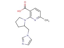 2-[2-(1H-imidazol-1-ylmethyl)-1-pyrrolidinyl]-6-methylnicotinic acid
