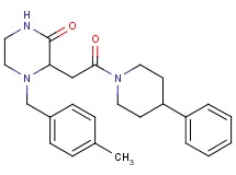 4-(4-methylbenzyl)-3-[2-oxo-2-(4-phenyl-1-piperidinyl)ethyl]-2-piperazinone