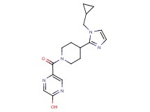 5-({4-[1-(cyclopropylmethyl)-1H-imidazol-2-yl]piperidin-1-yl}carbonyl)pyrazin-2-ol