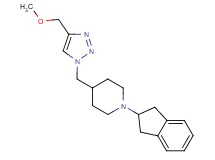 1-(2,3-dihydro-1H-inden-2-yl)-4-{[4-(methoxymethyl)-1H-1,2,3-triazol-1-yl]methyl}piperidine