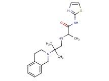 2-{[2-(3,4-dihydroisoquinolin-2(1H)-yl)-2-methylpropyl]amino}-N-1,3-thiazol-2-ylpropanamide