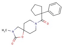 3-methyl-8-[(1-phenylcyclopentyl)carbonyl]-1-oxa-3,8-diazaspiro[4.5]decan-2-one