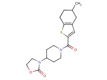 3-{1-[(5-methyl-4,5,6,7-tetrahydro-1-benzothien-2-yl)carbonyl]-4-piperidinyl}-1,3-oxazolidin-2-one