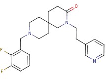 9-(2,3-difluorobenzyl)-2-(2-pyridin-3-ylethyl)-2,9-diazaspiro[5.5]undecan-3-one
