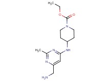 ethyl 4-{[6-(aminomethyl)-2-methylpyrimidin-4-yl]amino}piperidine-1-carboxylate