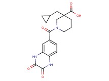 3-(cyclopropylmethyl)-1-[(2,3-dioxo-1,2,3,4-tetrahydroquinoxalin-6-yl)carbonyl]piperidine-3-carboxylic acid