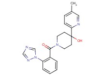 4-(5-methylpyridin-2-yl)-1-[2-(1H-1,2,4-triazol-1-yl)benzoyl]piperidin-4-ol