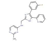 N-{[4-(3-fluorophenyl)-5-pyridin-2-yl-1H-imidazol-2-yl]methyl}-2-methylpyrimidin-4-amine