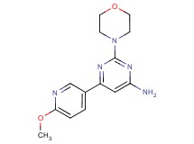 6-(6-methoxypyridin-3-yl)-2-morpholin-4-ylpyrimidin-4-amine