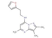 N-[2-(2-furyl)ethyl]-2,3,5-trimethylpyrazolo[1,5-a]pyrimidin-7-amine