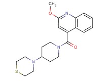 2-methoxy-4-[(4-thiomorpholin-4-ylpiperidin-1-yl)carbonyl]quinoline