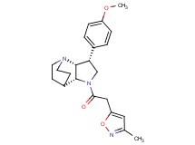 (3R*,3aR*,7aR*)-3-(4-methoxyphenyl)-1-[(3-methylisoxazol-5-yl)acetyl]octahydro-4,7-ethanopyrrolo[3,2-b]pyridine