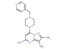 2,3,5-trimethyl-7-[4-(4-pyridinylmethyl)-1-piperazinyl]pyrazolo[1,5-a]pyrimidine