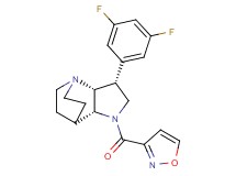 (3R*,3aR*,7aR*)-3-(3,5-difluorophenyl)-1-(isoxazol-3-ylcarbonyl)octahydro-4,7-ethanopyrrolo[3,2-b]pyridine