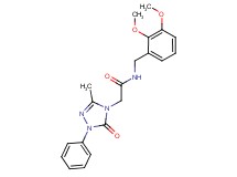 N-(2,3-dimethoxybenzyl)-2-(3-methyl-5-oxo-1-phenyl-1,5-dihydro-4H-1,2,4-triazol-4-yl)acetamide