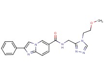 N-{[4-(2-methoxyethyl)-4H-1,2,4-triazol-3-yl]methyl}-2-phenylimidazo[1,2-a]pyridine-6-carboxamide
