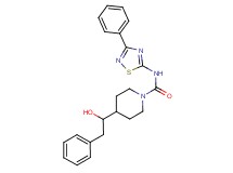 4-(1-hydroxy-2-phenylethyl)-N-(3-phenyl-1,2,4-thiadiazol-5-yl)piperidine-1-carboxamide