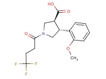 (3S*,4R*)-4-(2-methoxyphenyl)-1-(4,4,4-trifluorobutanoyl)pyrrolidine-3-carboxylic acid