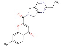 2-[(2-ethyl-5,7-dihydro-6H-pyrrolo[3,4-d]pyrimidin-6-yl)carbonyl]-7-methyl-4H-chromen-4-one