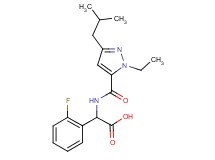 {[(1-ethyl-3-isobutyl-1H-pyrazol-5-yl)carbonyl]amino}(2-fluorophenyl)acetic acid