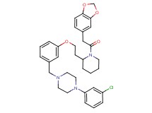 1-(3-{2-[1-(1,3-benzodioxol-5-ylacetyl)-2-piperidinyl]ethoxy}benzyl)-4-(3-chlorophenyl)piperazine