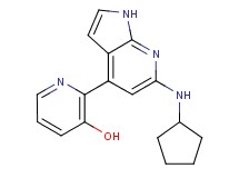2-[6-(cyclopentylamino)-1H-pyrrolo[2,3-b]pyridin-4-yl]pyridin-3-ol