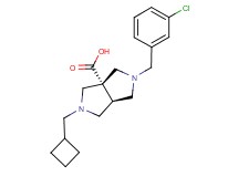 (3aR*,6aR*)-2-(3-chlorobenzyl)-5-(cyclobutylmethyl)hexahydropyrrolo[3,4-c]pyrrole-3a(1H)-carboxylic acid